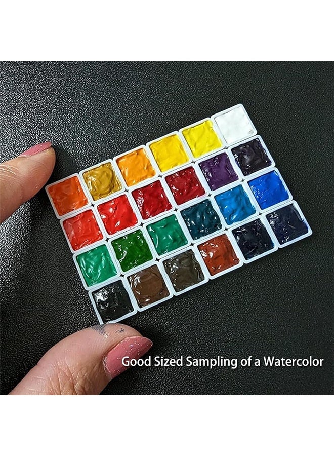 Ba Love 100 Pcs Empty Watercolor Pans – 0.3ML Mini Square Pans for Travel Palettes, Sample Paint Storage & DIY Watercolor Kits - Image 3